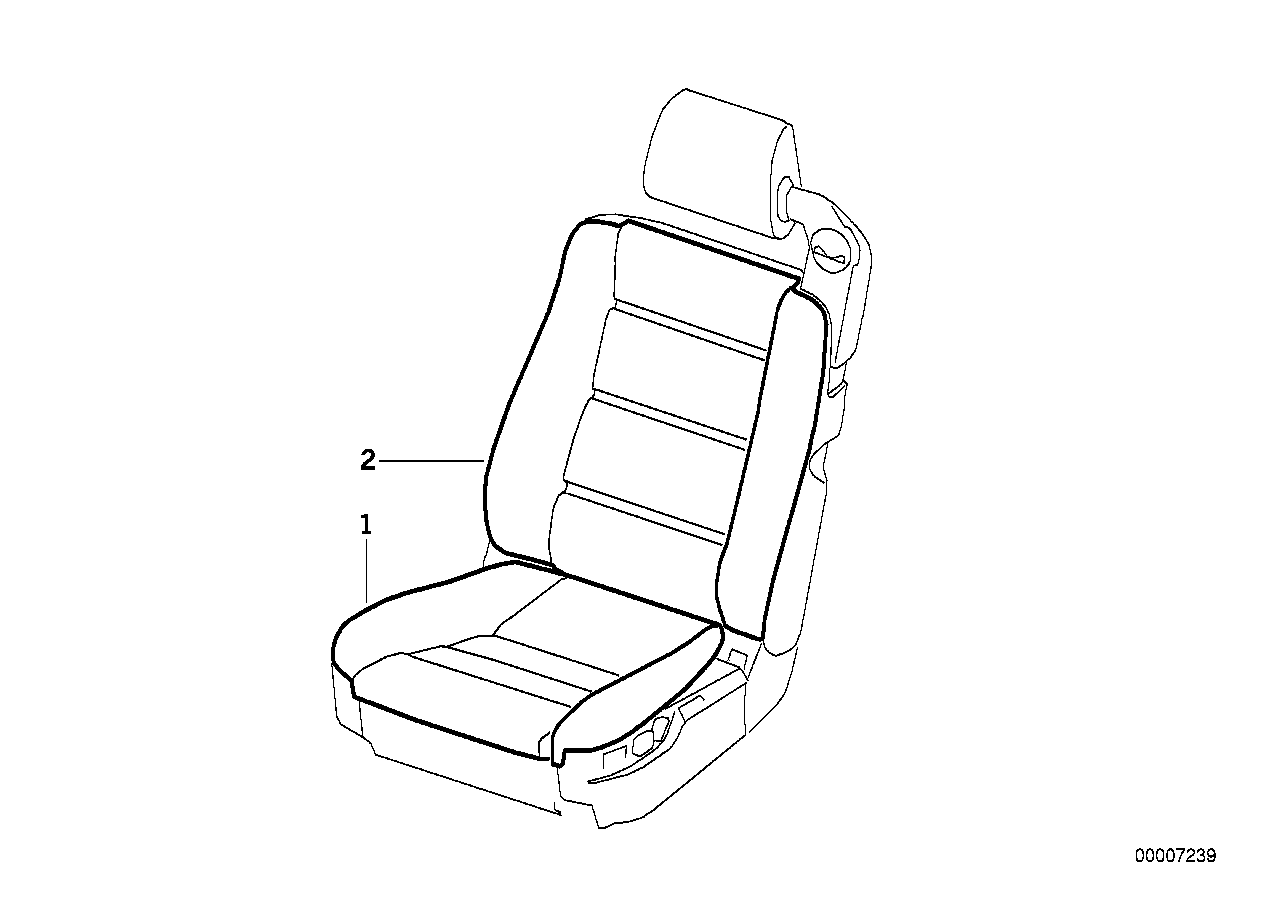 Funda BMW asiento deportivo