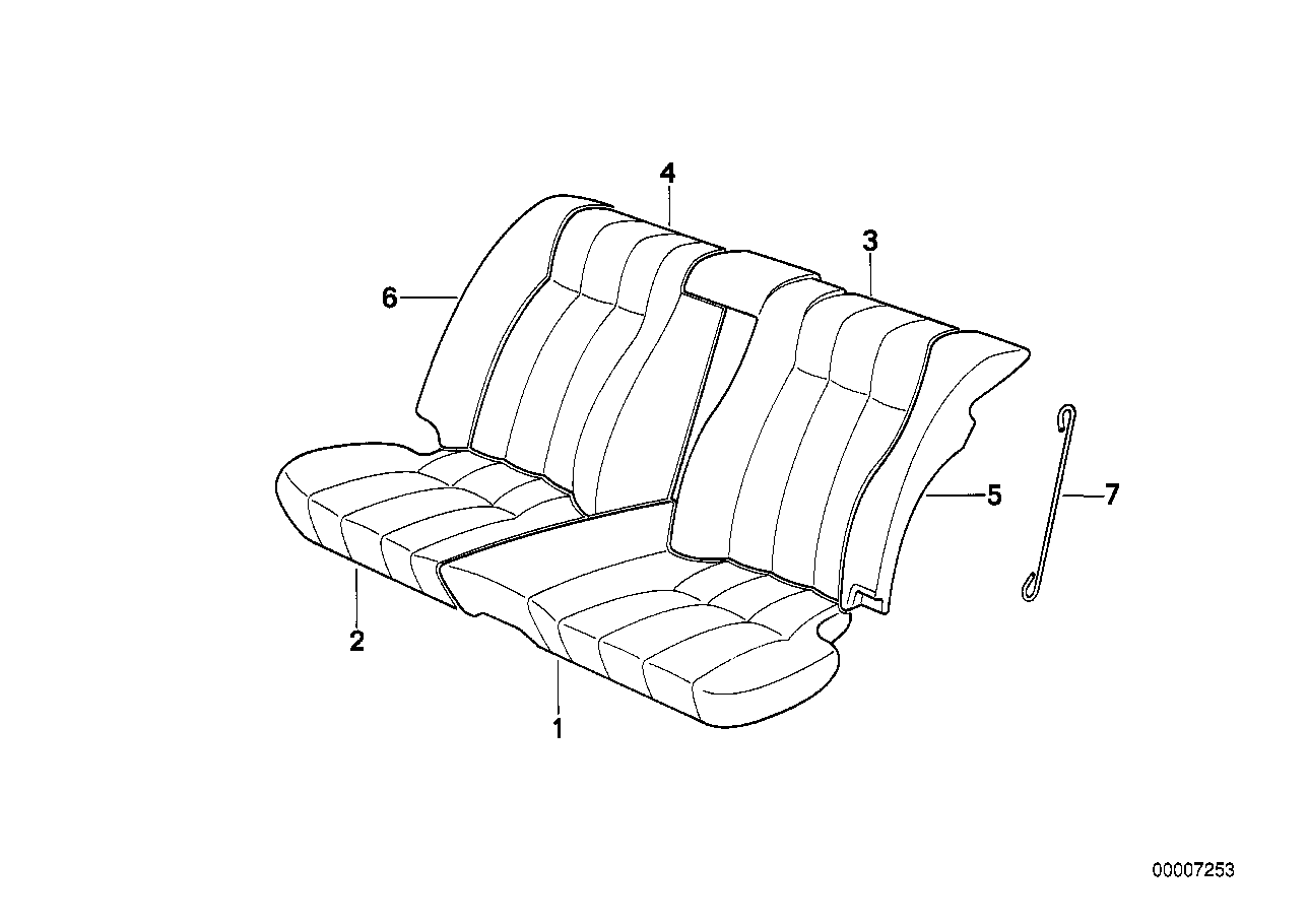 Nedfaellbart baksaete/klaedsel sits