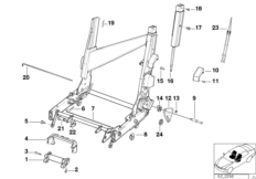 BMW Sportsitz el.verstellbar Einzelteile