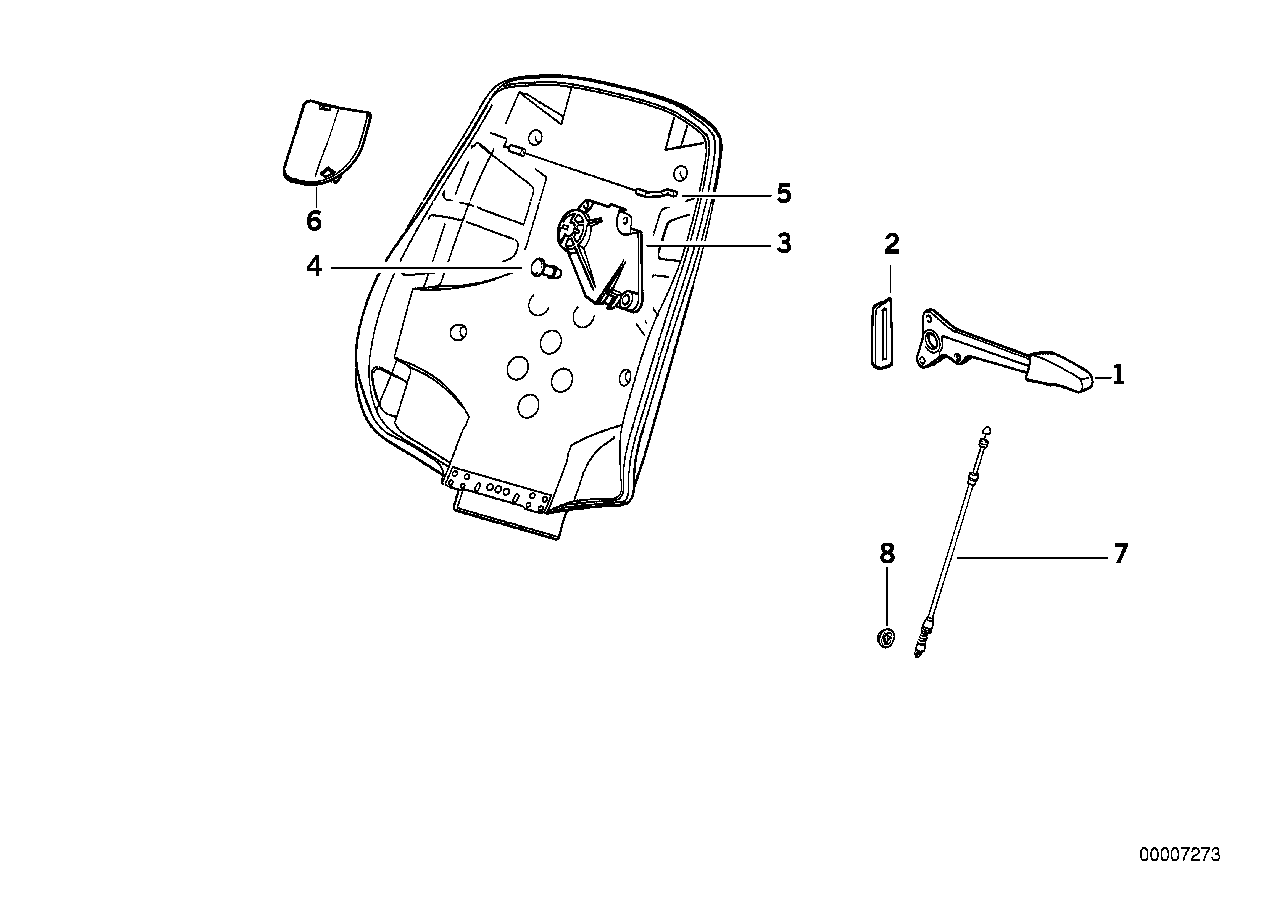 Sitz vorn Entriegelung