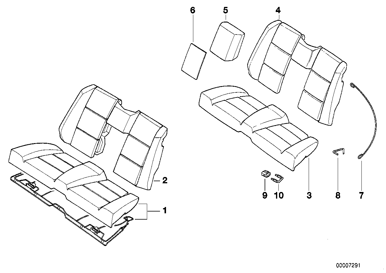 Rear seat centre armrest