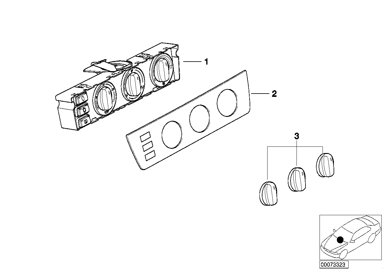 Panel obsługi klimatyzacji