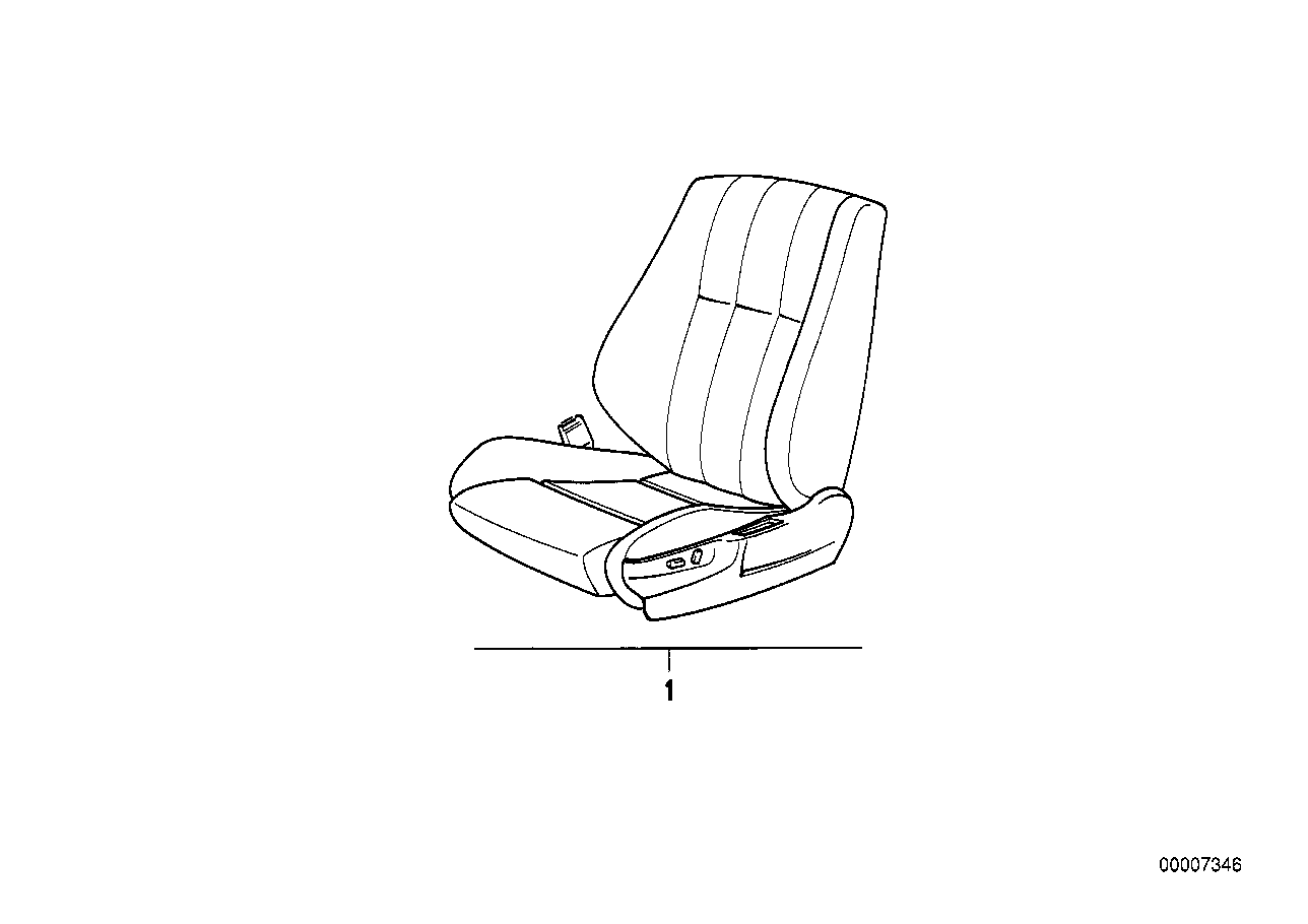 BMW Sport seat, electrically adjustable