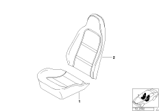 Asiento del. acolch. y tapiz. as. básico