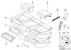 Asiento del. acolch. y tapiz. as. básico