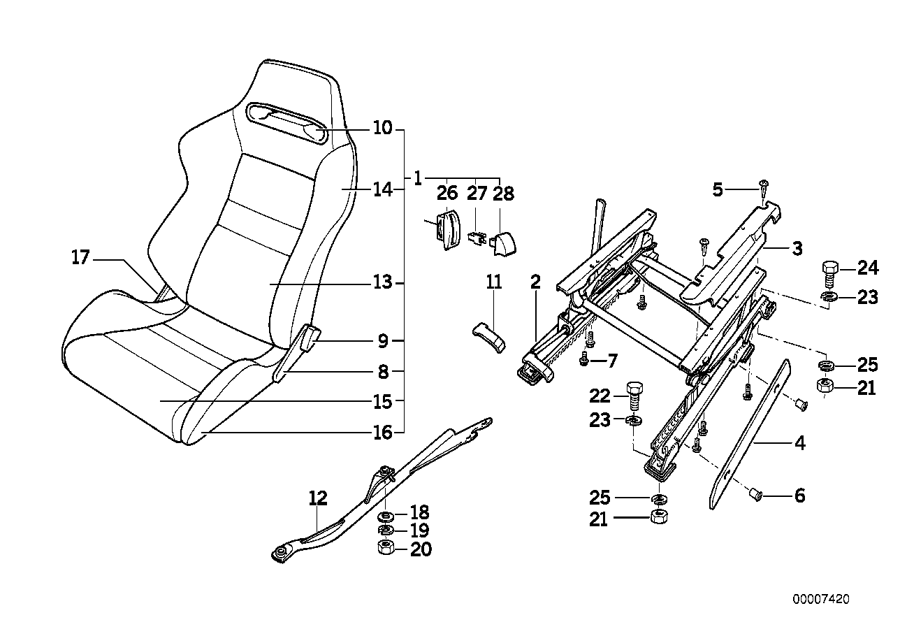 BMW sportstol