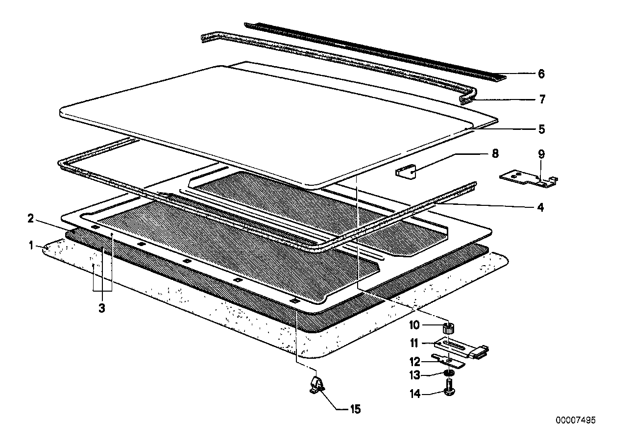 Schiebehebedach-Deckel/Himmelrahmen