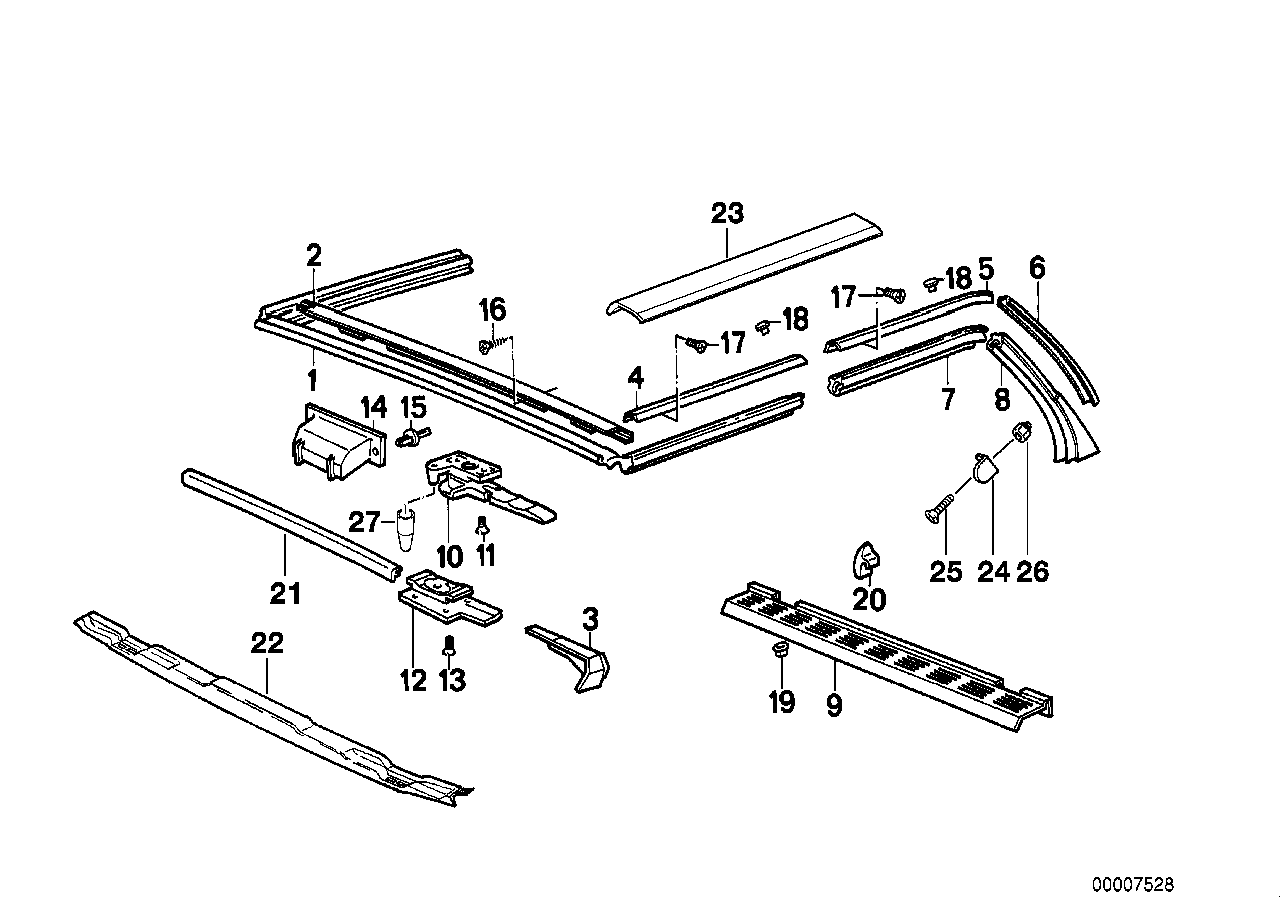 Folding top gaskets