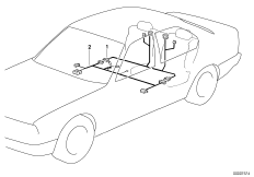 Kabelset zitverstell. elektr. achter