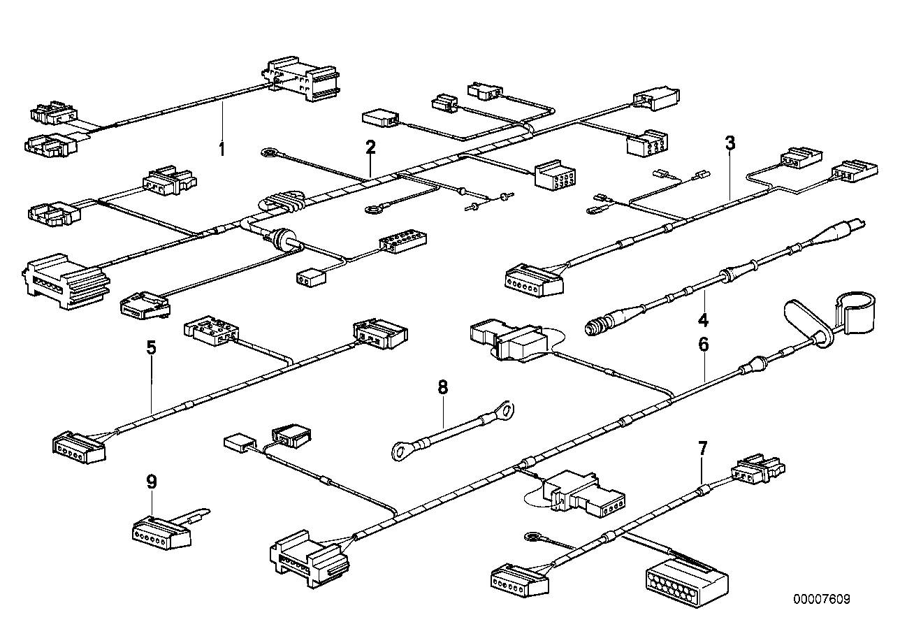 Diverse Zusatzkabelsätze