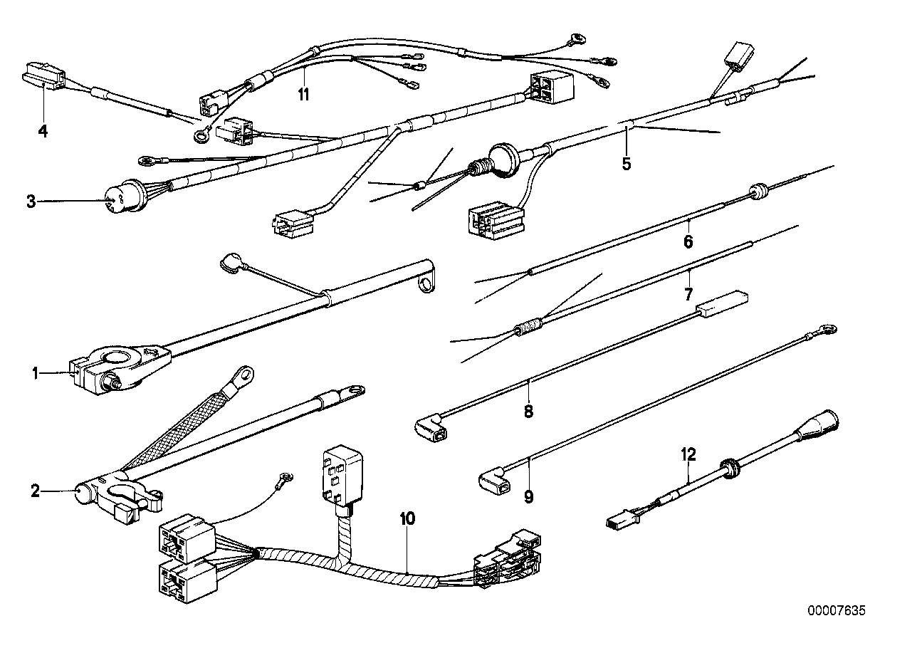 Diverse Zusatzkabelsätze