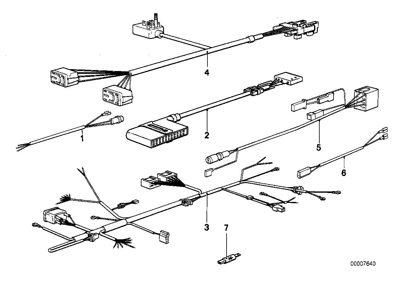 Diverse Zusatzkabelsätze