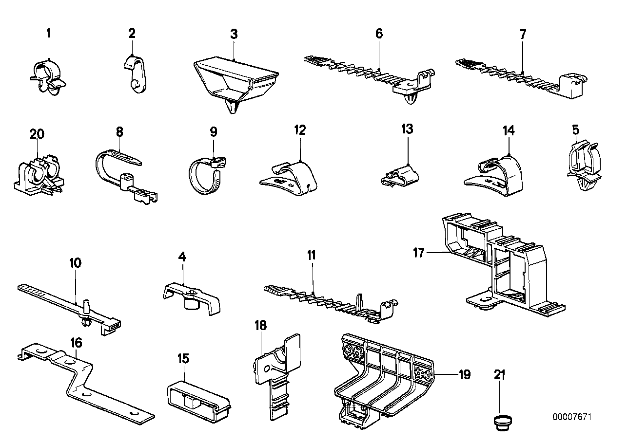 Kabelklaemmor/kabelhaallare