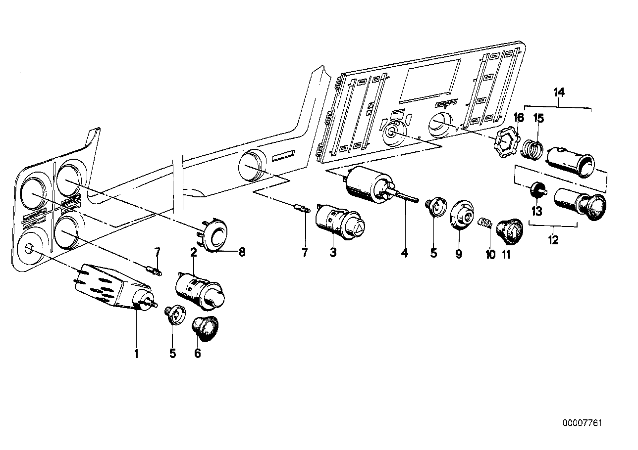 Interruptor-tablero de instrumentos