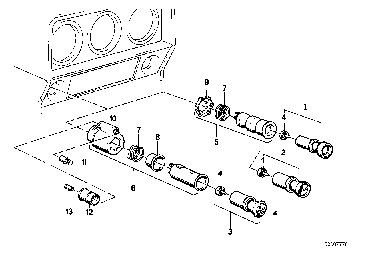 开关 点烟器