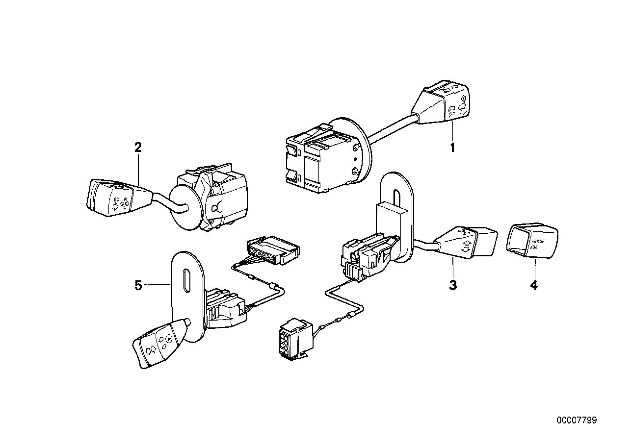 Steering column switch