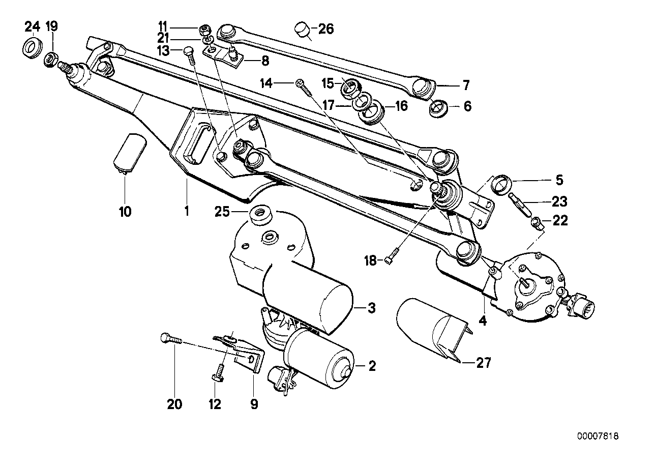 Single wiper parts