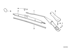 Детали рычага стеклоочистителя
