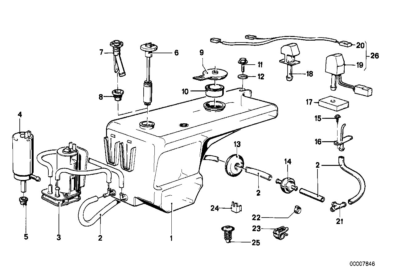 Spolpumpe/vaetskebehaallare