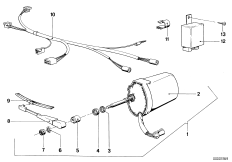 Extra set koplamp-reinigingsinstallatie