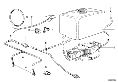 Single parts for head lamp cleaning