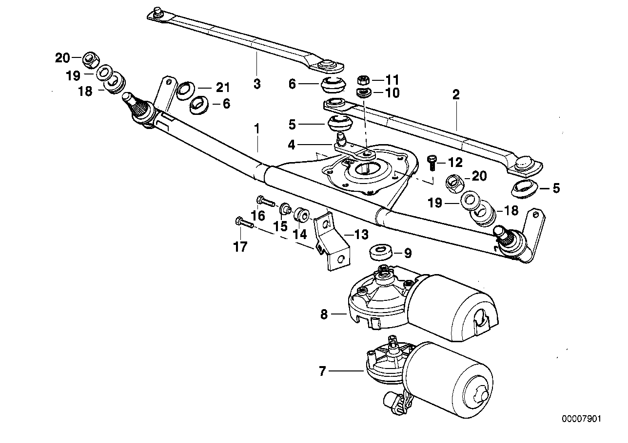 Single wiper parts