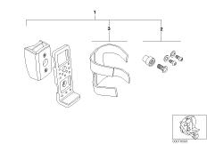 Kit de montage support de telephone port