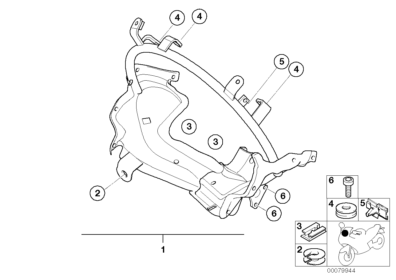 Soporte p revestimiento cockpit