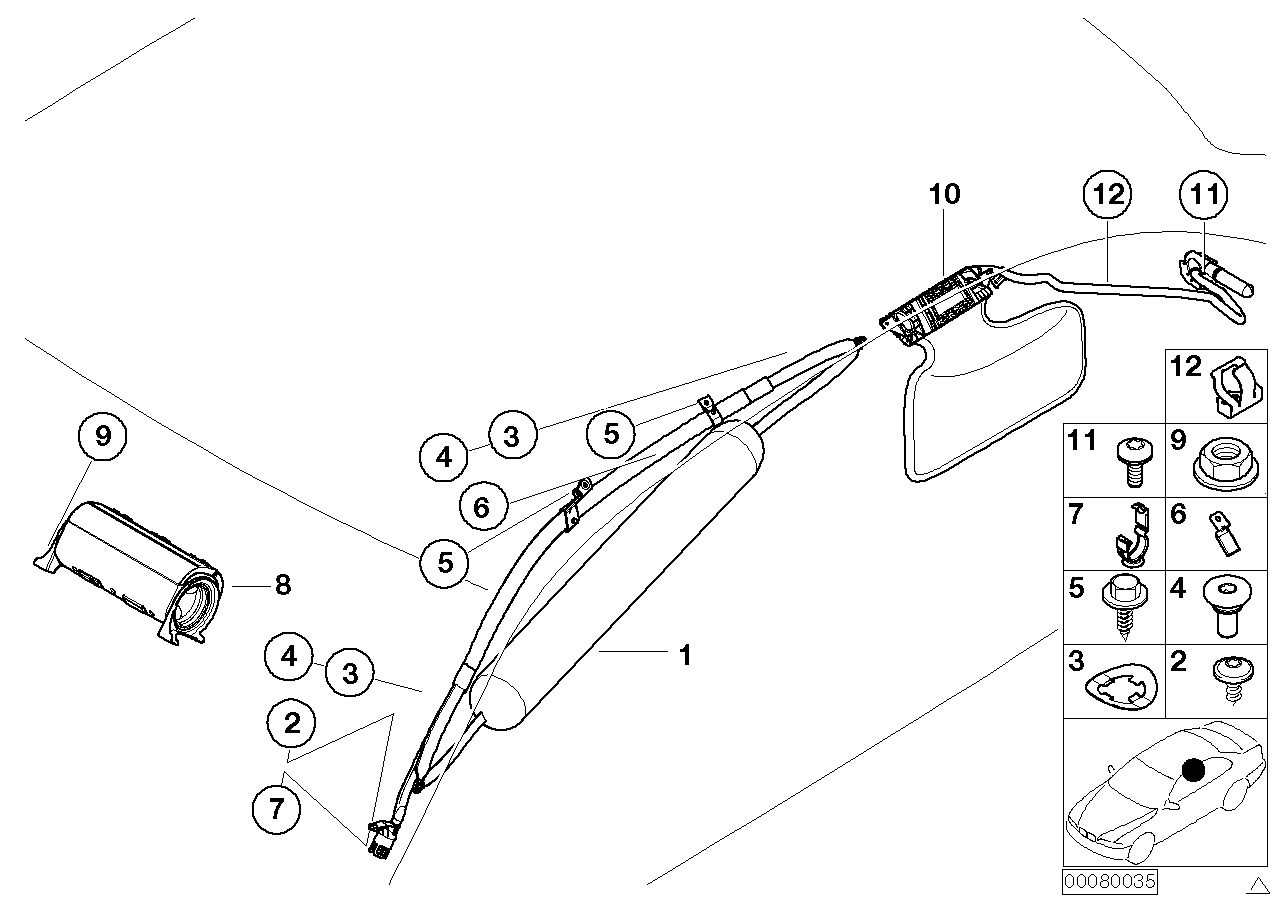 Airbag Beifahrer und Kopfairbag