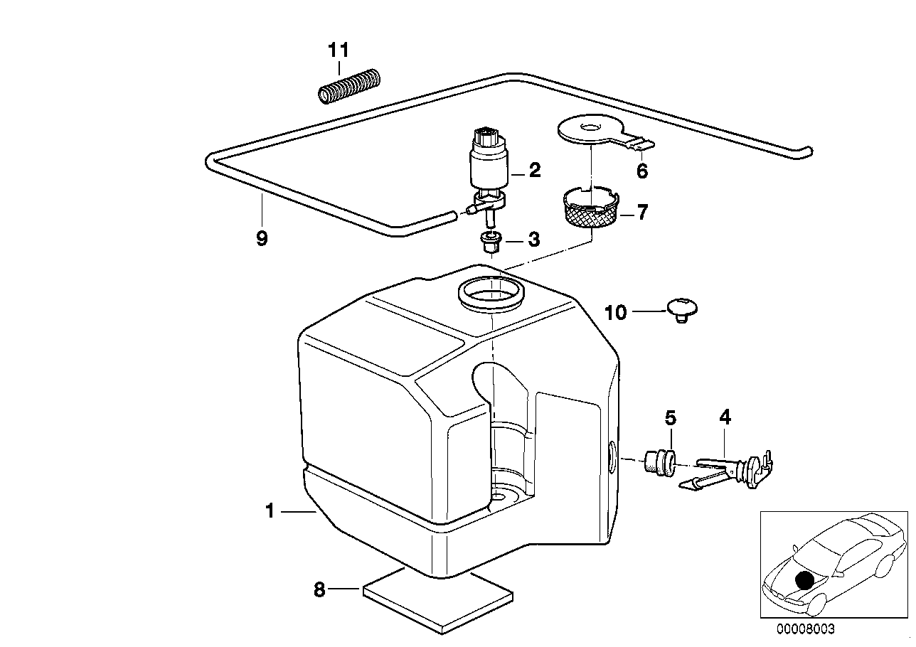 Single parts f cleaning system/container