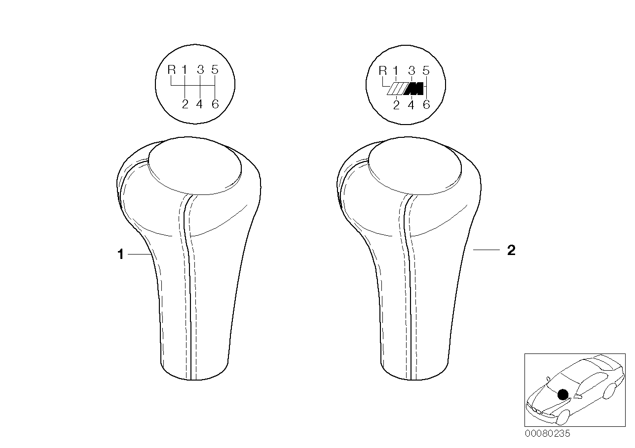 Pommeau Individual en cuir