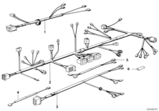 Kabelboom/chassis/motor/achterlicht