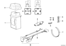 Kit mont.post. sistema luzes emergência