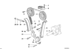 Timing and valve train-timing chain