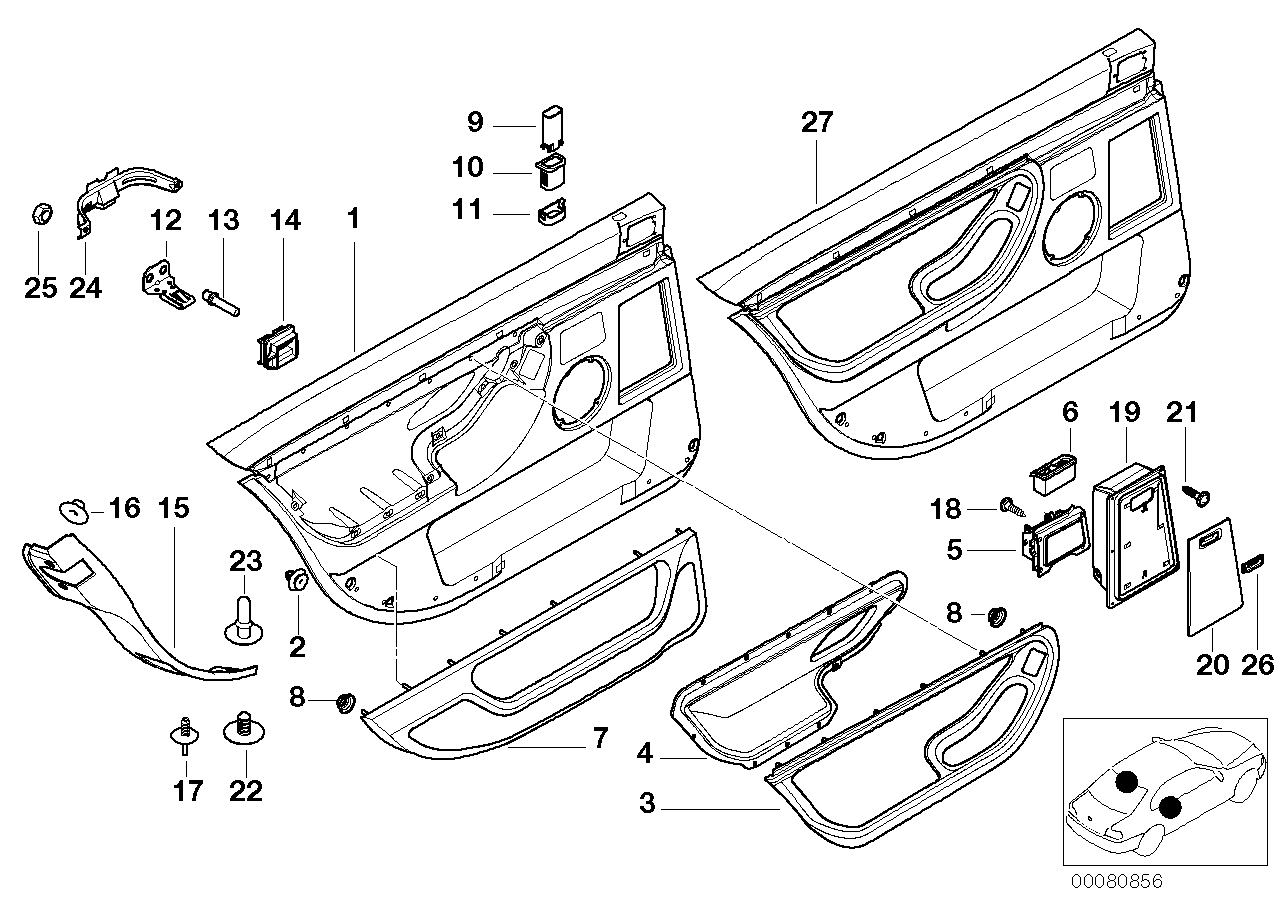 Revest.de puerta trasera, version larga