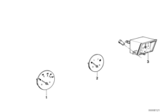 Brandstofmeter/afstandsthermometer/klok