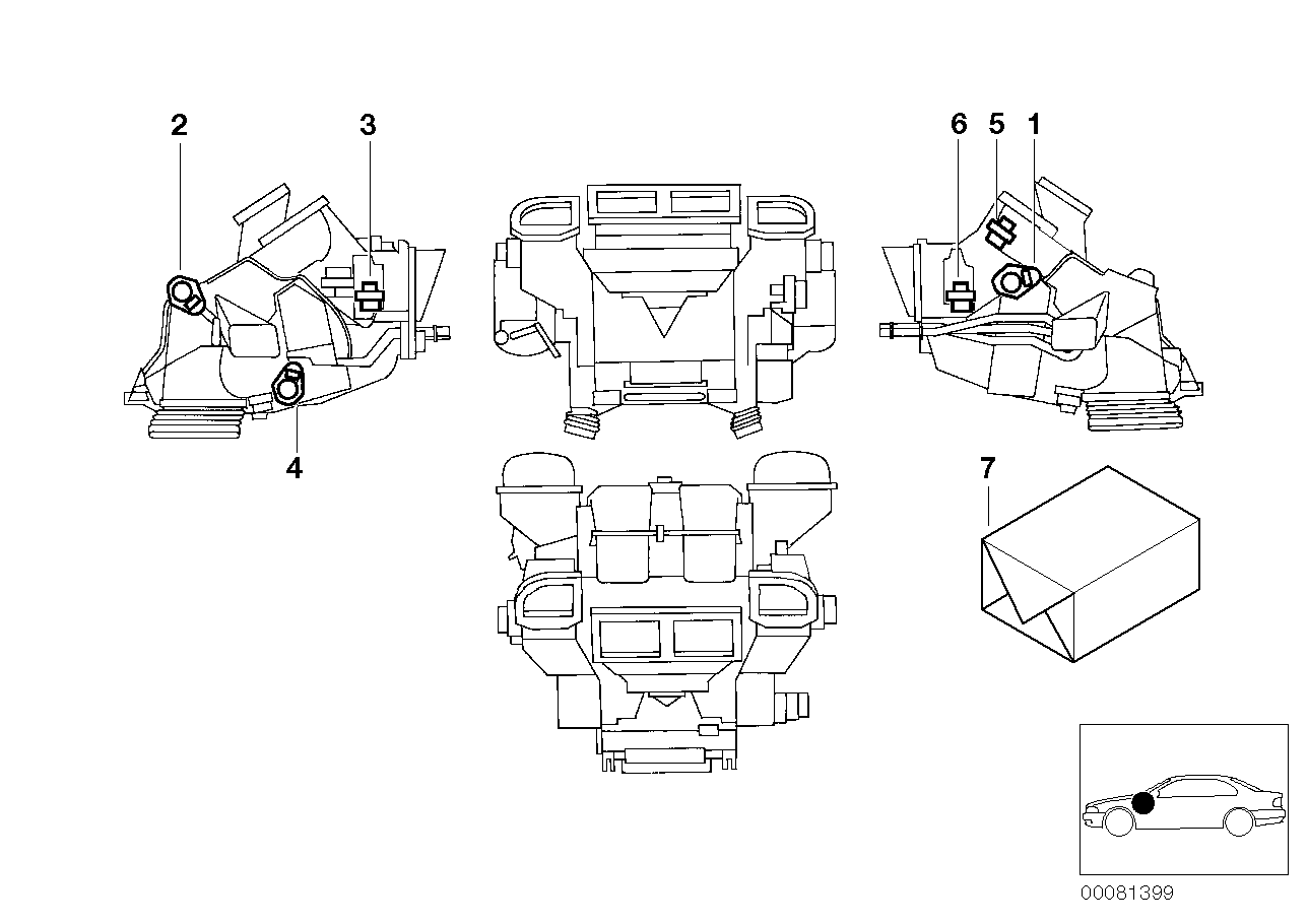 Stellantrieb Klimaautomatik