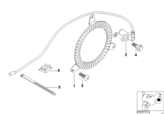 Achterwielrem sensor