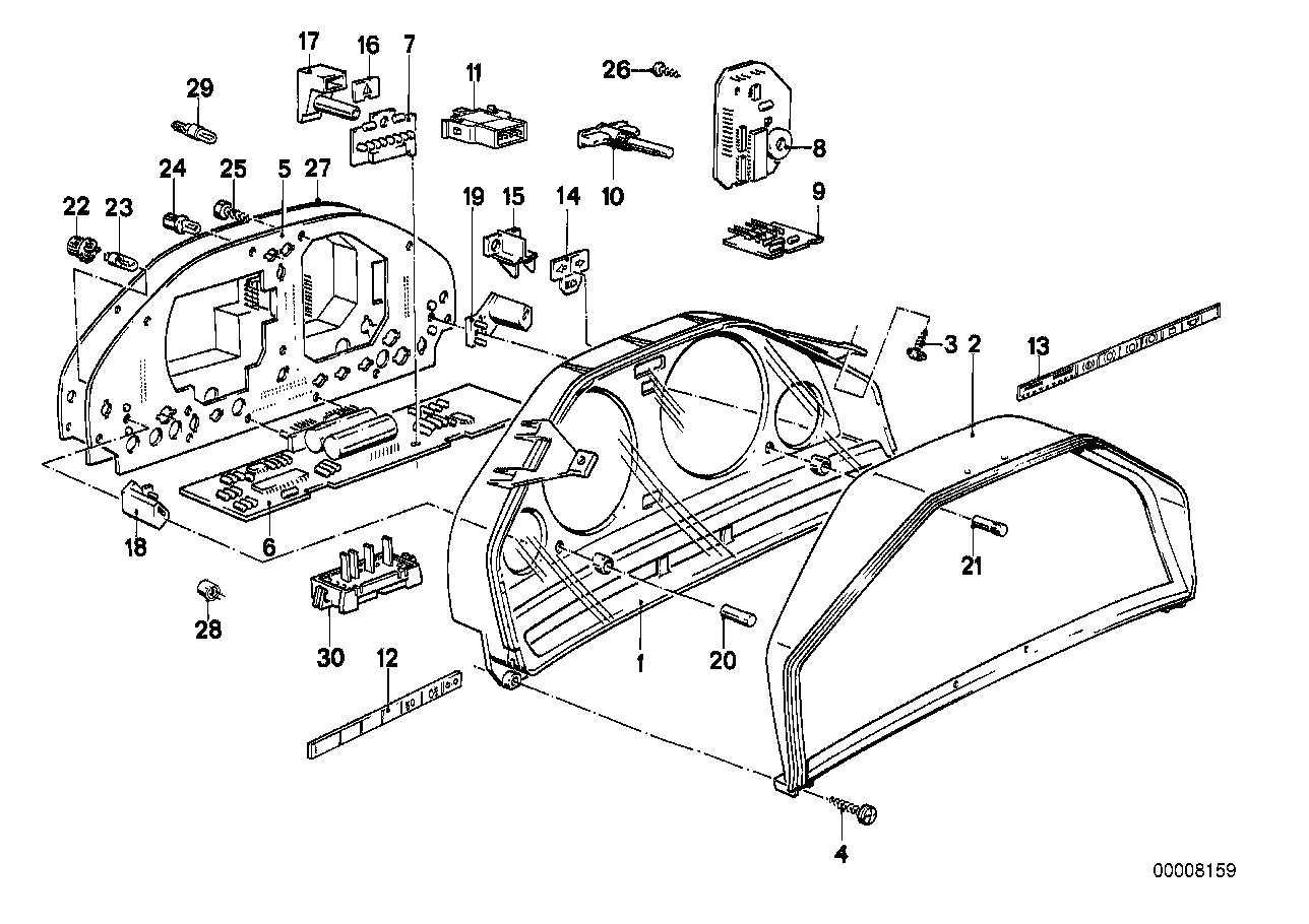 Kombinatie van instrumenten-onderdelen