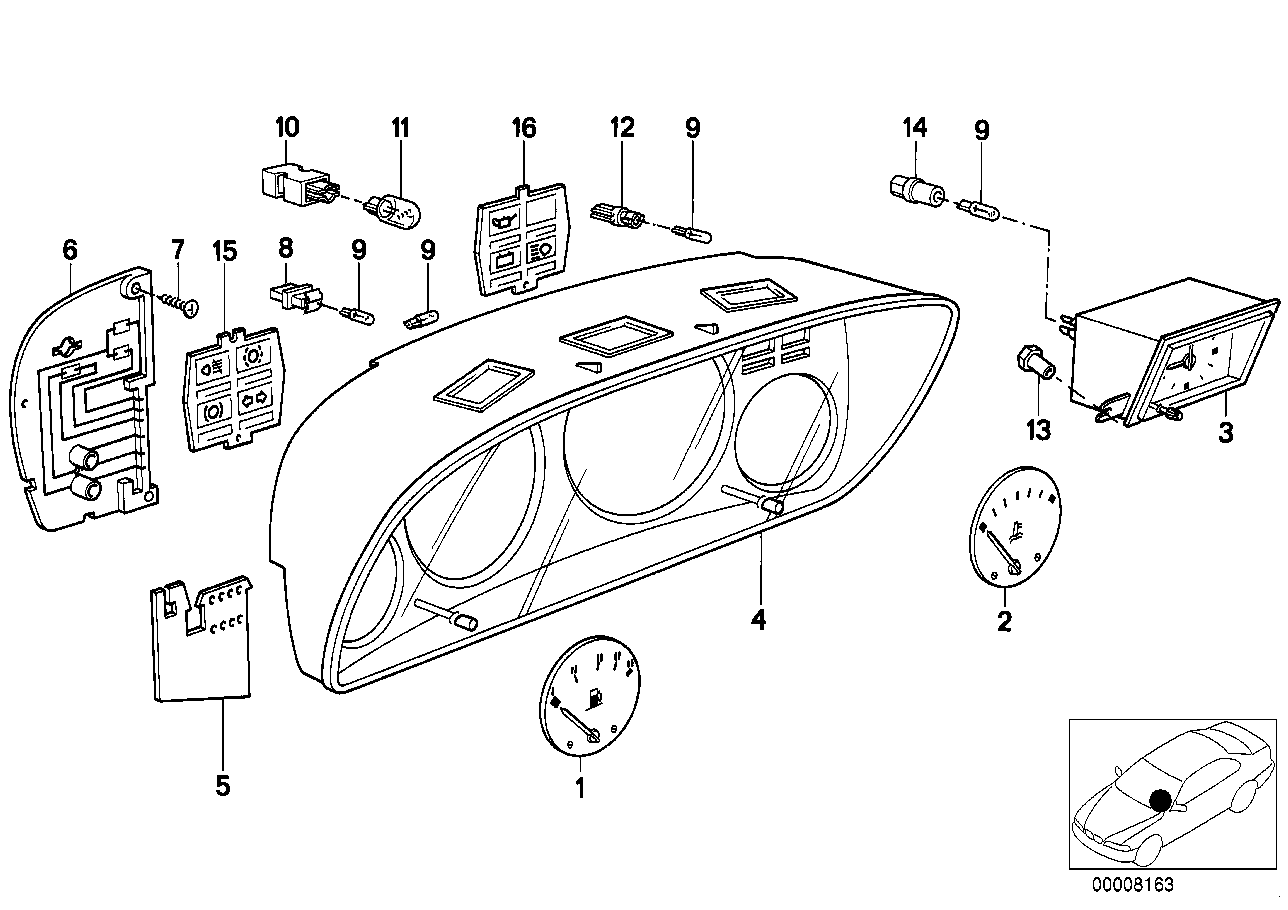 Combine d'instruments, composants