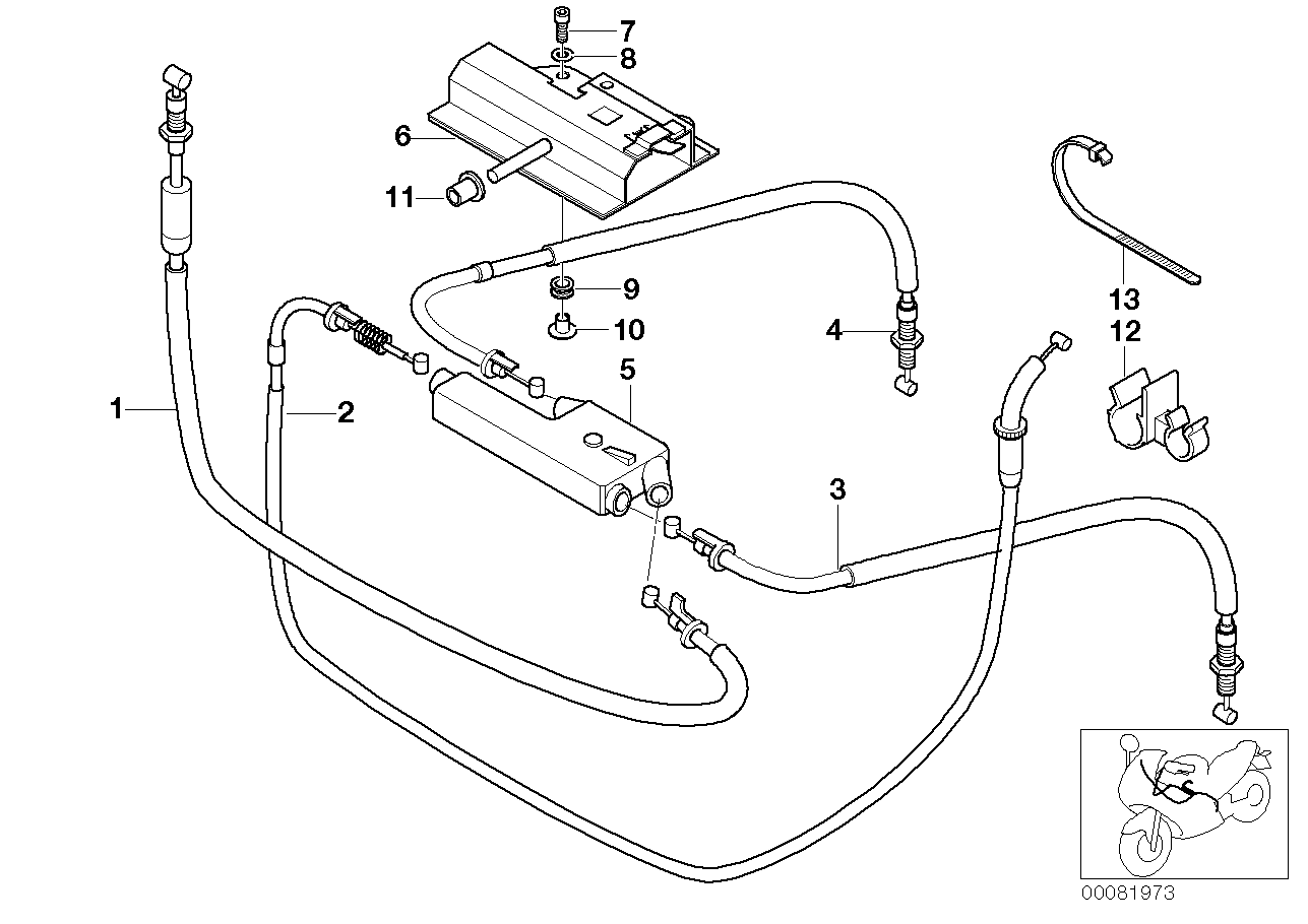 Cable Bowden/distribuidor de cable