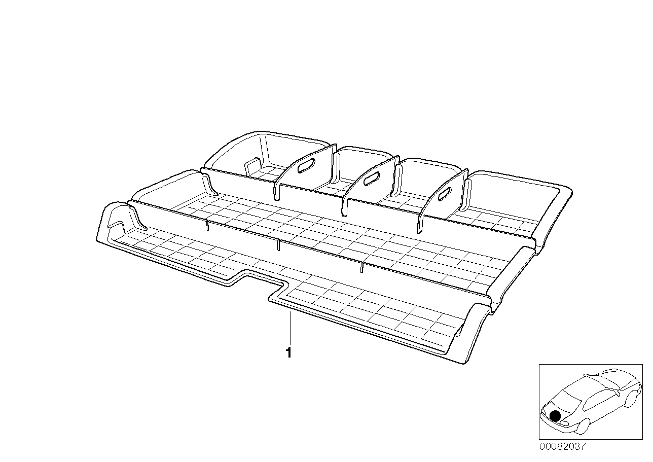 Gepäckraumwanne universal