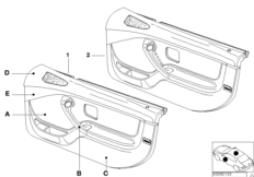 Revetement porte/airb. cuir part. indiv.