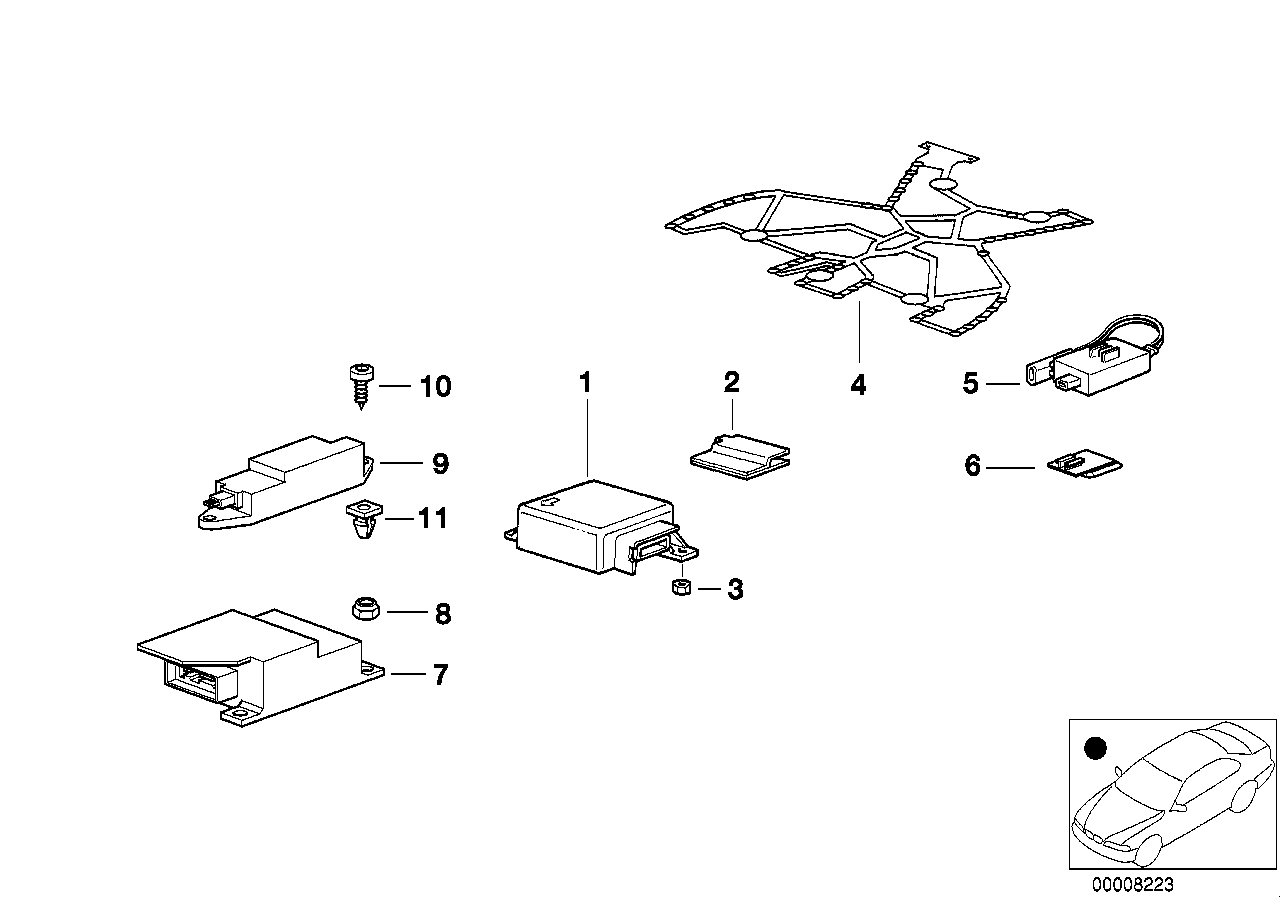 Elektro-onderdelen v airbag