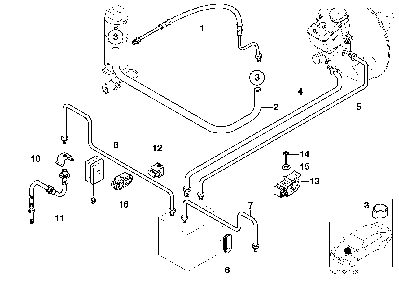 Bromsledningar fram DSC