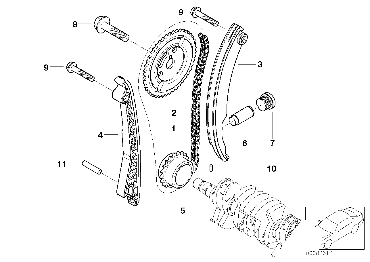 Steuertrieb-Steuerkette