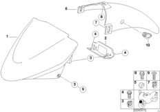 Front wheel mudguard