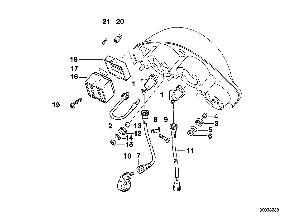 Instruments/mounting parts