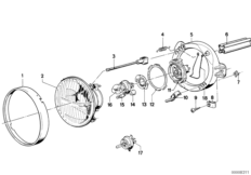 Single components for headlight