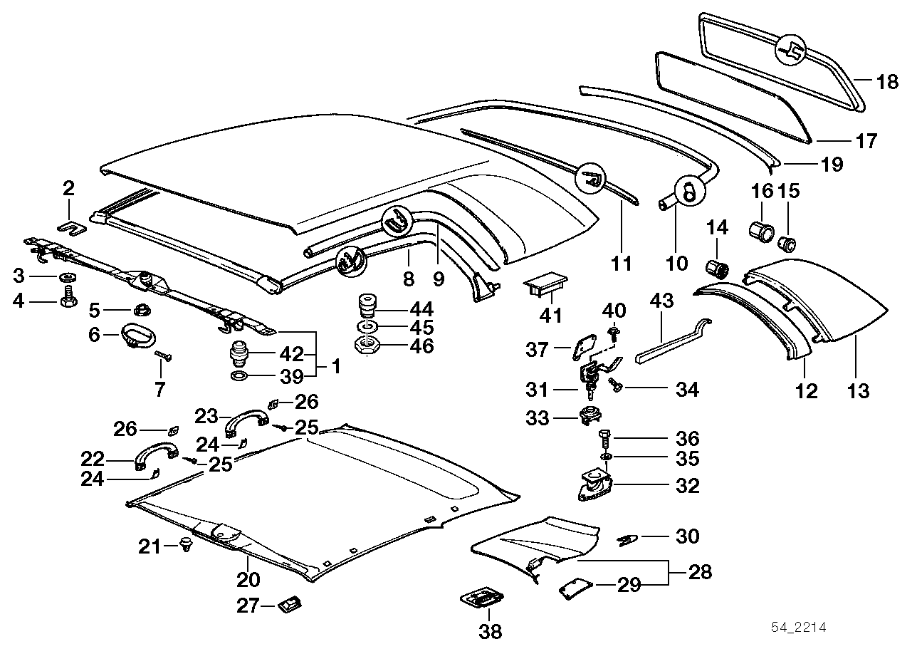 Hardtop parts